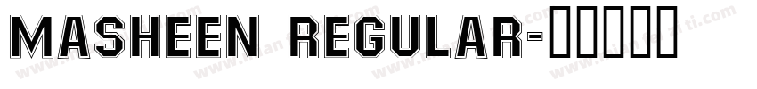 Masheen Regular字体转换